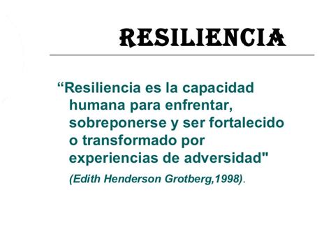 resiliencia resumen